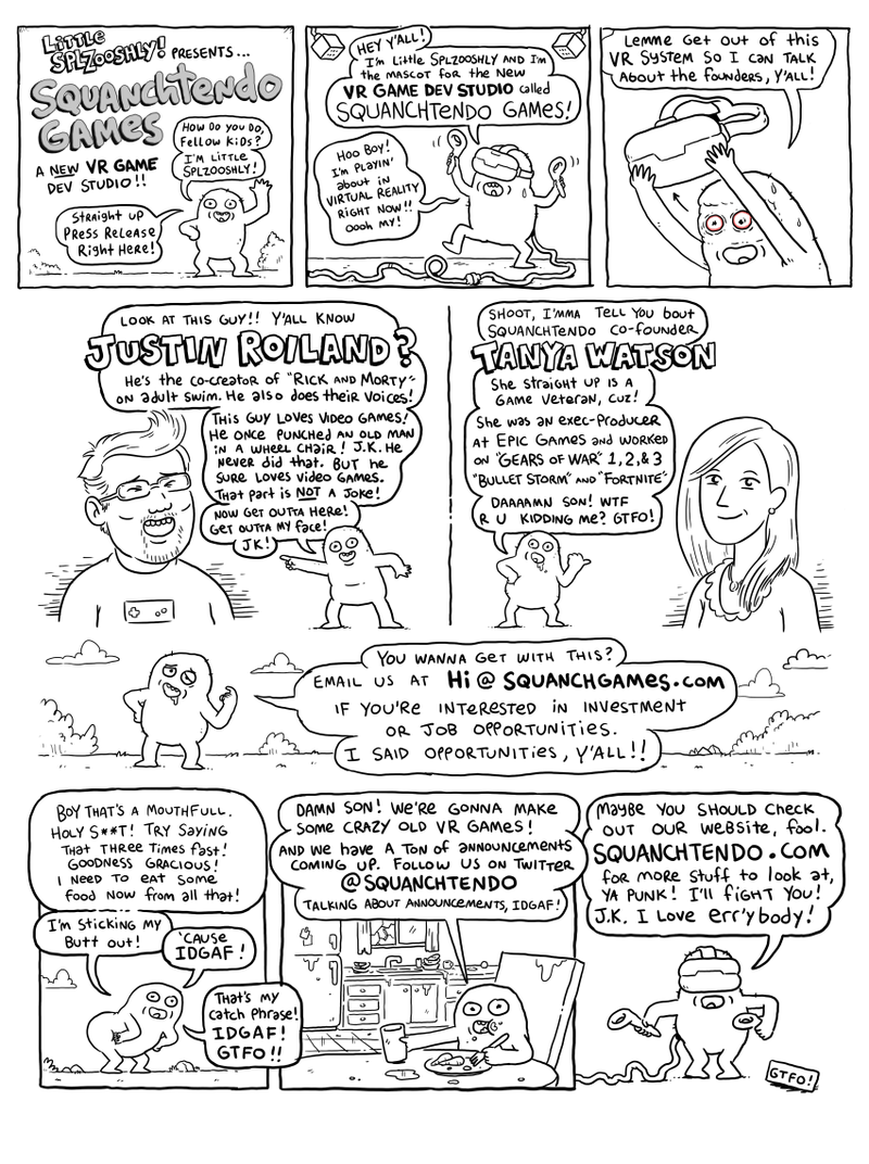 Illustration for article titled Rick & Morty Co-Creator Announces VR Game Studio With Comic Strip